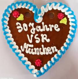 Lebkuchenherz 200 Gramm mit individuellem Text ca.21 cm - Bild vergr��ern 
