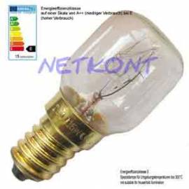 12x Backofenbirne, Gl�hlampe 15W, E14, 230V bis 300�C Gl�hbirne, Backofen-Birne - Bild vergr��ern 