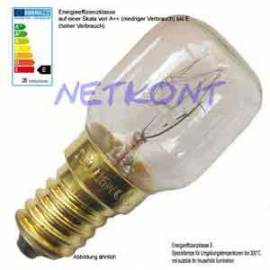 8x Backofenbirne, Gl�hlampe 25W, E14, 230V bis 300�C Gl�hbirne, Backofen-Birne - Bild vergr��ern 