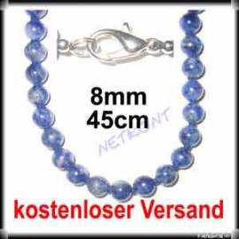 Kugelkette Sodalith, mit 8mm Kugeln, 45cm NEU - Bild vergr��ern 