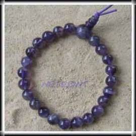Powerarmband Buddha- Kugelarmband Amethyst - Bild vergr��ern 