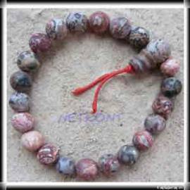Powerarmband Buddha- Kugelarmband Leopardenjaspis - Bild vergr��ern 