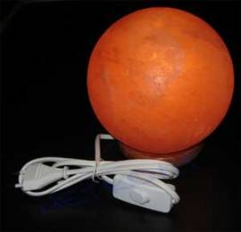 Salzkristall Kugel Lampe Leuchte Salzlampe Salzleuchte Salz 2-3kg - Bild vergrern 