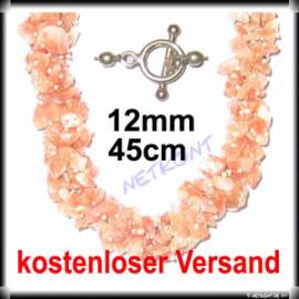 Splitterkette Sonnenstein 45cm, Verschluss aus 925er Silber - Bild vergr��ern 