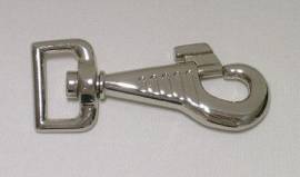 Karabinerhaken DeLuxe vernickelt 25 mm - Bild vergr��ern 