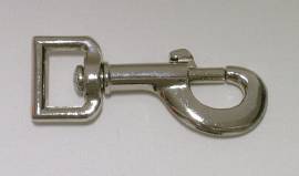 Karabinerhaken vernickelt 25 mm - Bild vergr��ern 