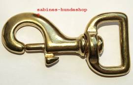 Karabinerhaken Messing 20 mm - Bild vergr��ern 