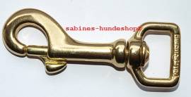 Spezial Karabinerhaken Messing 150kg Bruchlast - Bild vergr��ern 