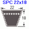 Schmalkeilriemen SPC 2000 LW / LP