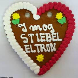 Lebkuchenherz 200 Gramm mit individuellem Text ca.21 cm - Bild vergr��ern 