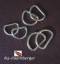 D-Ring 16 x 12 x 2,6 mm vermessingt