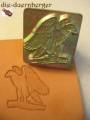 Punzierstempel Adler sitzend
