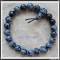 Powerarmband Buddha- Kugelarmband Schneeflockenobsidian