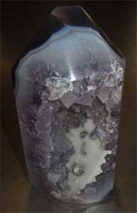 Achat mit Amethyst-Geode, Druse Mineral ca. 15x 7 x 6cm ca. 830g Brasilien