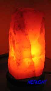Edelstein Lampe Orangencalcit Stein Nachttischlampe NEU