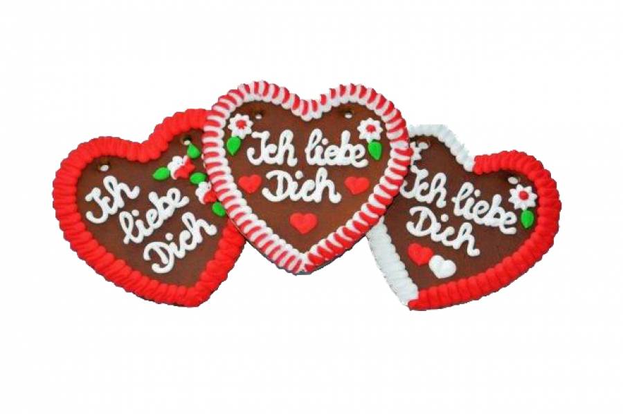 Wiesn Lebkuchenherzen Sprüche Ich liebe Dich ,Großhandel