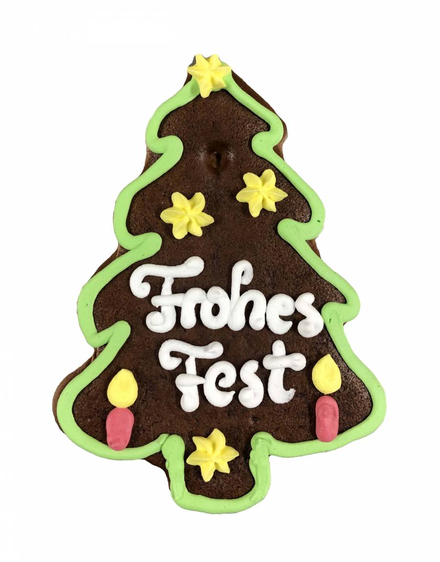 Lebkuchen Tannenbaum 11 x 13 cm mit Wunschtext
