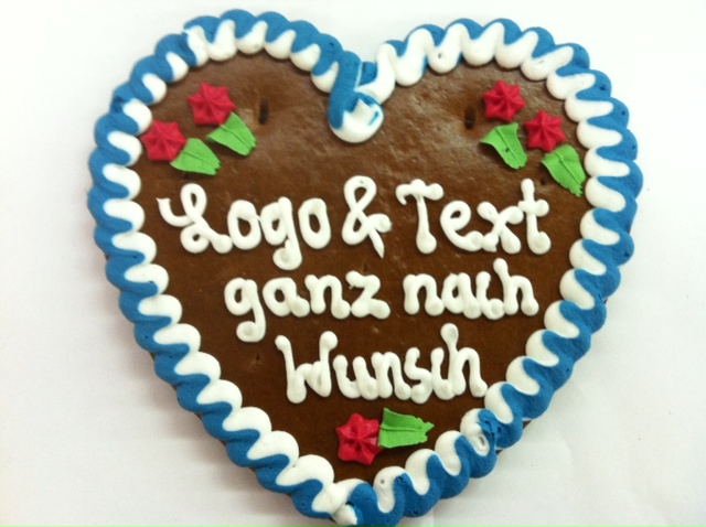 Einzelne Lebkuchenherzen mit verschiedenen Sprüchen > Spruch 13 cm