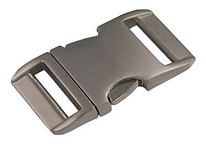 Alu Steckschnalle 25 mm matt Alu-Max ®