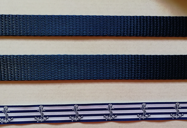 hochwertiges Nylon Gurtband dunkelblau