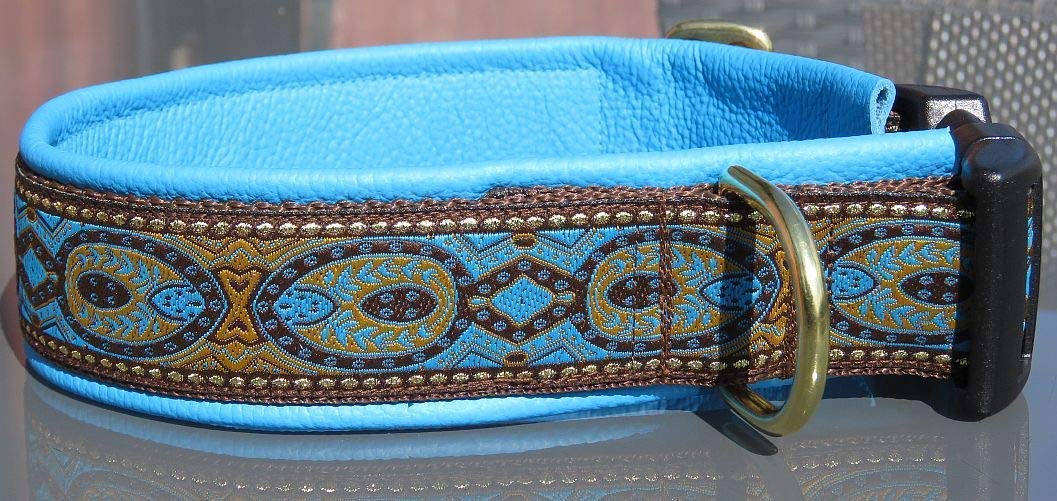 Halsband Peacock Pfau mit Leder NEU!!!