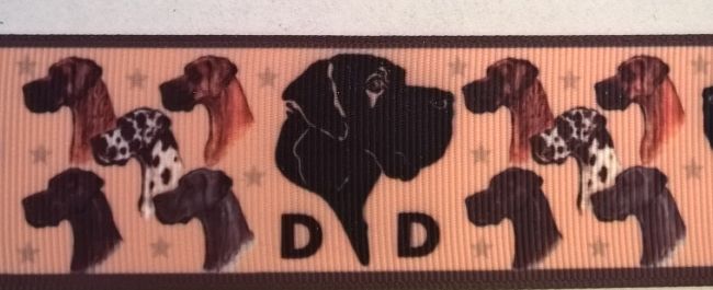 Ripsband Deutsche Dogge 3,8 cm