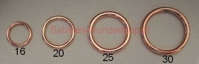Rundring 20 mm roségold