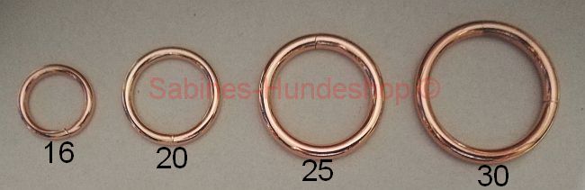 Rundring 25 mm rosgold