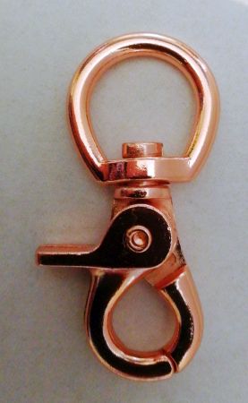 Scherenkarabiner roségold 17 mm
