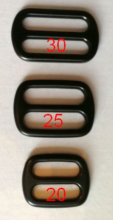 Schieber Metall 25 mm schwarz