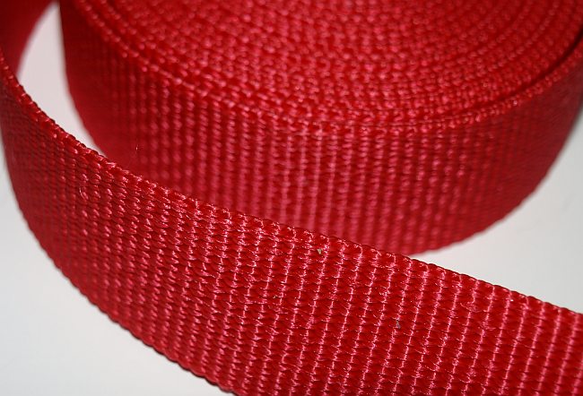 Gurtband 25 mm rot stark