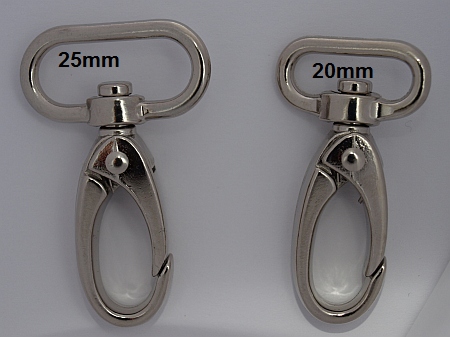Karabinerhaken für Taschen u. Schlüsselbänder 20 mm