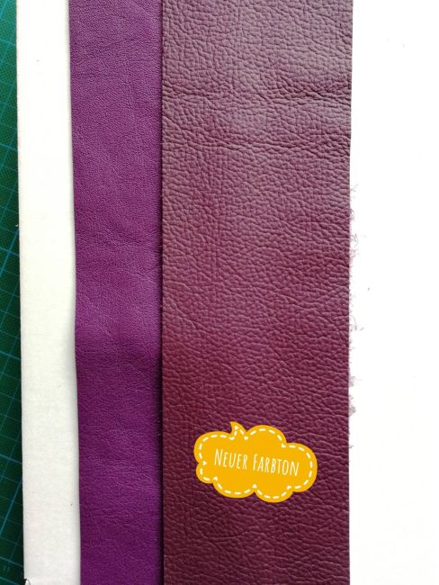 Leder lila 10 x 73 cm