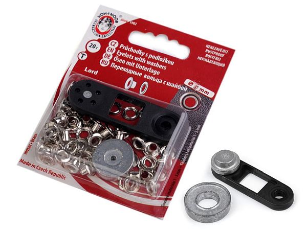 Prym Ösen Mit Scheiben 5mm Schwarz Inkl. Werkzeug